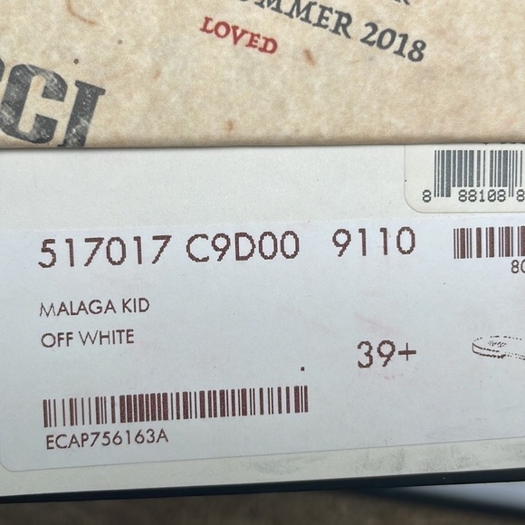 Gucci White leather trim horsebit flat slide sandals 39.5 - Picture 3 of 11